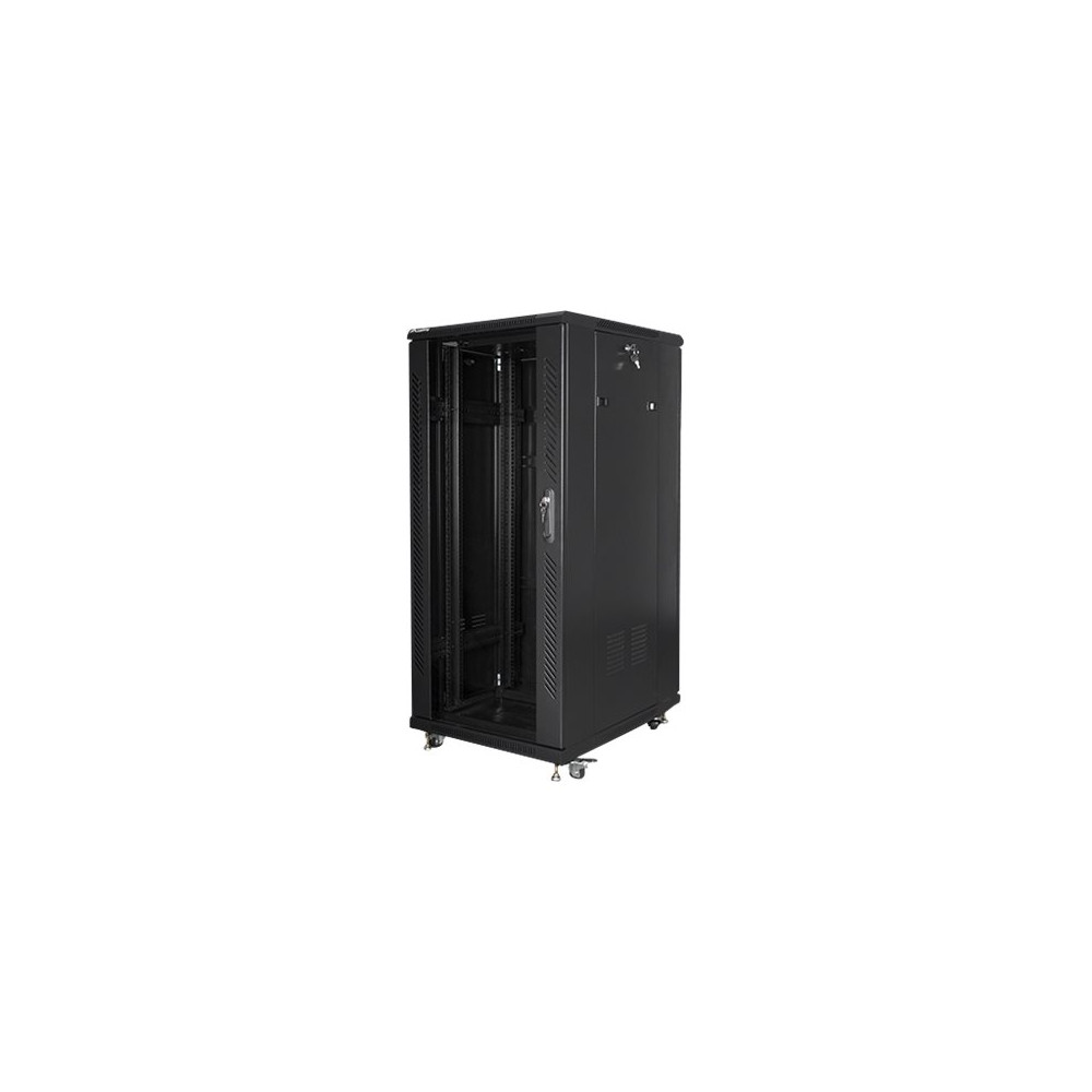 Lanberg Rack cabinet 19" free-standing 27U/600x800 (flat pack), black | Lanberg