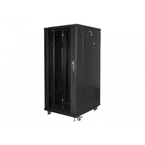 Lanberg Rack cabinet 19" free-standing 27U/600x800 (flat pack), black | Lanberg
