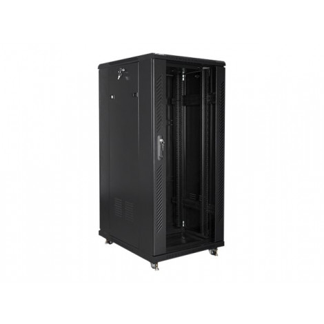 Lanberg Rack cabinet 19" free-standing 27U/600x800 (flat pack), black | Lanberg