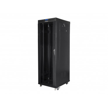Lanberg Rack cabinet 19" free-standing 37U/600x800 (flat pack) with glass door lCD V2, black | Lanberg
