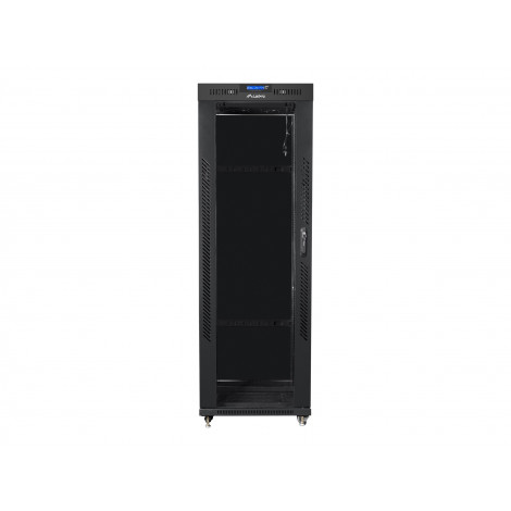 Lanberg Rack cabinet 19" free-standing 37U/600x800 (flat pack) with glass door lCD V2, black | Lanberg