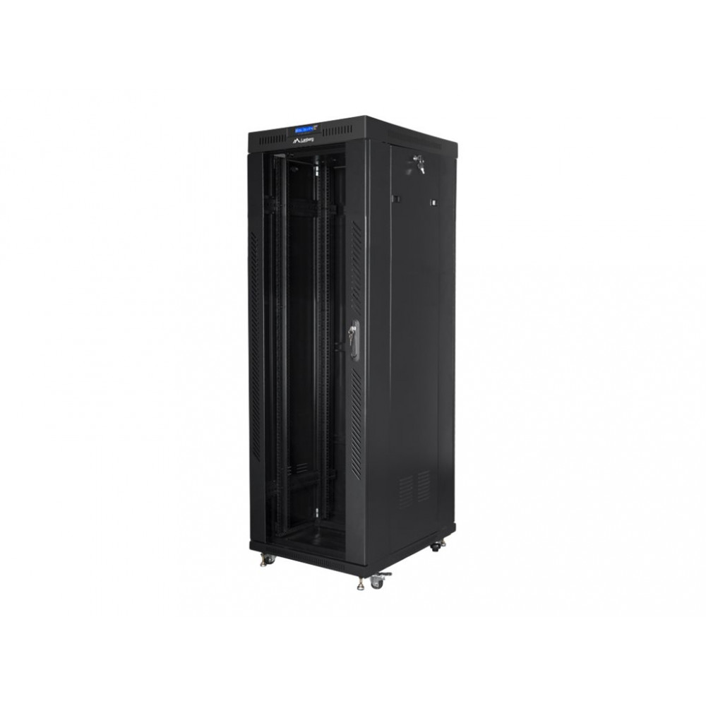 Lanberg Rack cabinet 19" free-standing 37U/800x1000 (flat pack) with glass door ICD V2, black | Lanberg