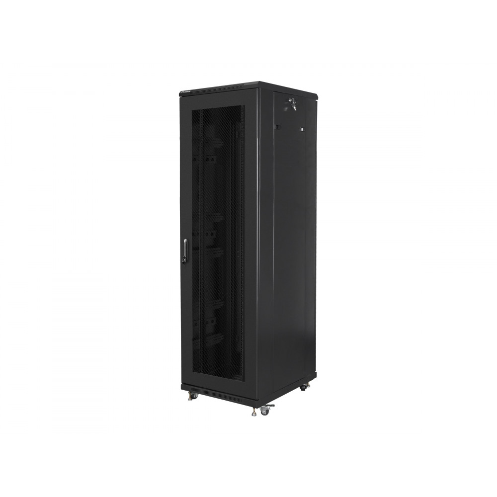 Lanberg Rack cabinet 19" free-standing 42U/600x800 (flat pack) with mesh door, black | Lanberg