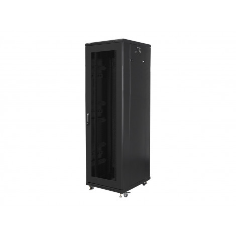 Lanberg Rack cabinet 19" free-standing 42U/600x800 (flat pack) with mesh door, black | Lanberg