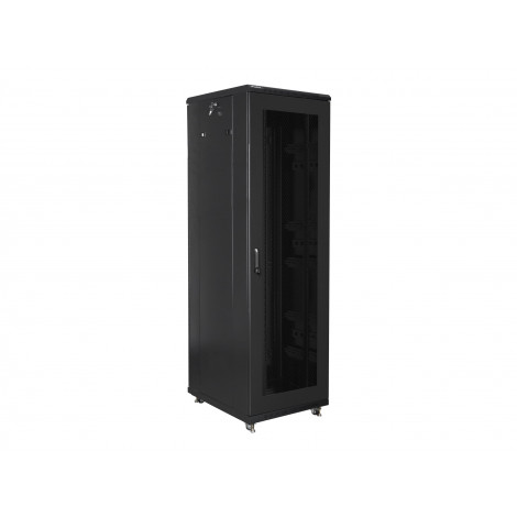 Lanberg Rack cabinet 19" free-standing 42U/600x800 (flat pack) with mesh door, black | Lanberg