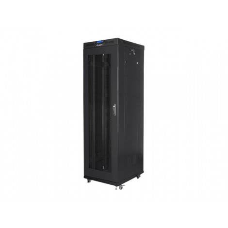 Lanberg Rack cabinet 19" free-standing 42U/600x800 (flat pack) with mesh door lCD V2, black | Lanberg