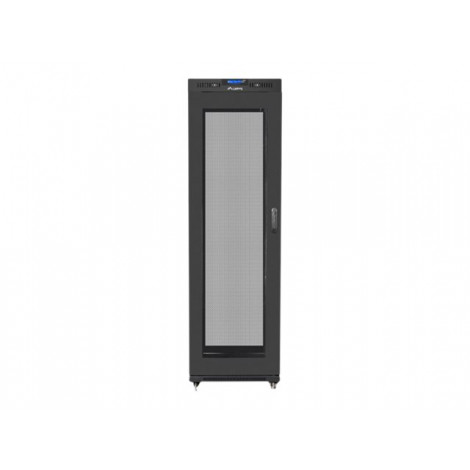 Lanberg Rack cabinet 19" free-standing 42U/600x800 (flat pack) with mesh door lCD V2, black | Lanberg
