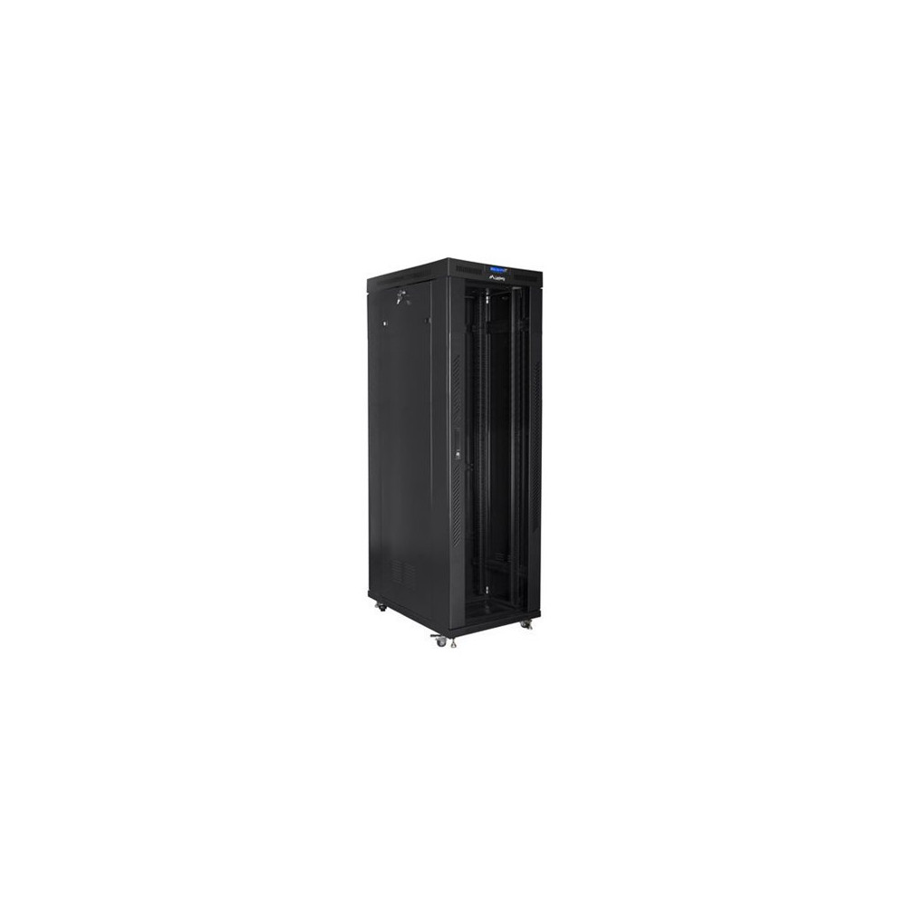 Lanberg Rack cabinet 19" free-standing 42U/800x1000 (flat pack) with glass door lCD V2, black | Lanberg