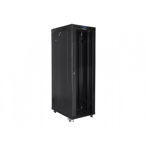 Lanberg Rack cabinet 19" free-standing 42U/800x1000 (flat pack) with glass door lCD V2, black | Lanberg