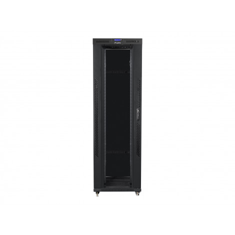 Lanberg Rack cabinet 19" free-standing 42U/800x1200 (flat pack) with glass door lCD V2, black | Lanberg