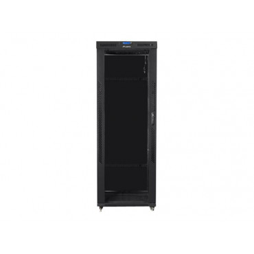 Lanberg Rack cabinet 19" free-standing 42U/800x800 (flat pack) with glass door lCD V2, black | Lanberg