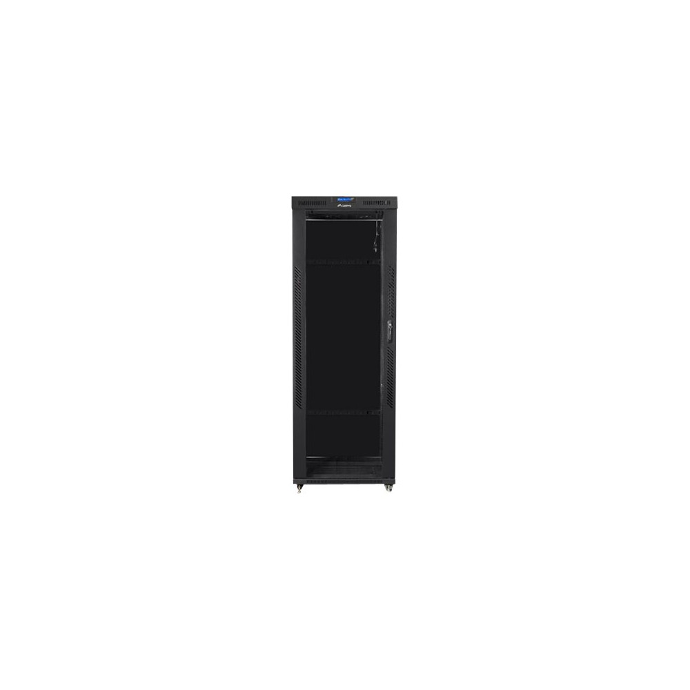 Lanberg Rack cabinet 19" free-standing 42U/800x800 (flat pack) with glass door lCD V2, black | Lanberg