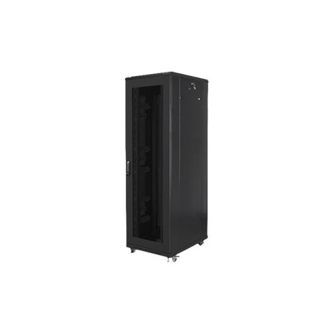 Lanberg Rack cabinet 19" free-standing 42U/800x800 (flat pack) with mesh door, black | Lanberg