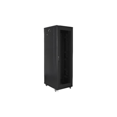 Lanberg Rack cabinet 19" free-standing 42U/800x800 (flat pack) with mesh door, black | Lanberg