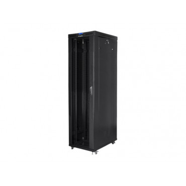 Lanberg Rack cabinet 19" free-standing 47U/800x1000 (flat pack) with glass door lCD V2, black | Lanberg