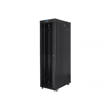 Lanberg Rack cabinet 19" free-standing 47U/800x1200 (flat pack) with glass door lCD V2, black | Lanberg
