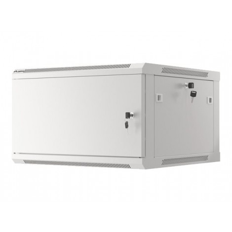 Lanberg Rack cabinet 19" wall-mount 12U/600x450 for self-assembly with metal door (flat pack), grey | Lanberg