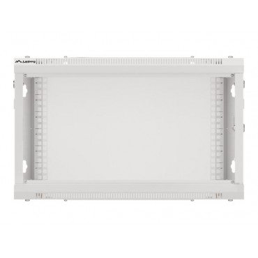 Lanberg Rack cabinet 19" wall-mount 12U/600x450 for self-assembly with metal door (flat pack), grey | Lanberg