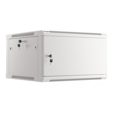 Lanberg Rack cabinet 19" wall-mount 12U/600x450 for self-assembly with metal door (flat pack), grey | Lanberg