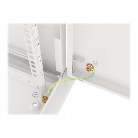 Lanberg Rack cabinet 19" wall-mount 12U/600x450 for self-assembly with metal door (flat pack), grey | Lanberg