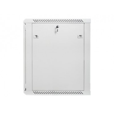 Lanberg Rack cabinet 19" wall-mount 15U/600x600 (flat pack) with glass door V2, grey | Lanberg