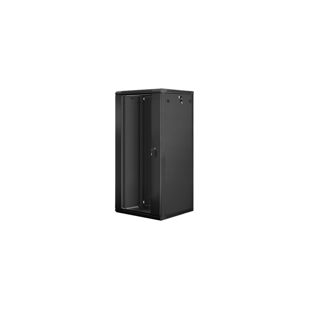 Lanberg Rack cabinet 19" wall-mount 27U/600x600 (flat pack) V2, black | Lanberg