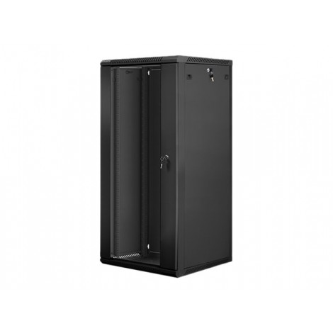 Lanberg Rack cabinet 19" wall-mount 27U/600x600 (flat pack) V2, black | Lanberg