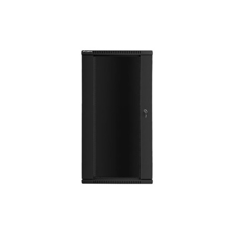 Lanberg Rack cabinet 19" wall-mount 27U/600x600 (flat pack) V2, black | Lanberg