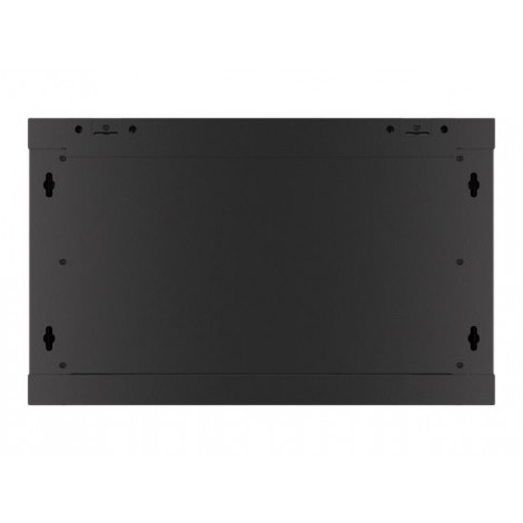Lanberg Rack cabinet 19" wall-mount 6U/600x450 for self-assembly with metal door (flat pack), black | Lanberg