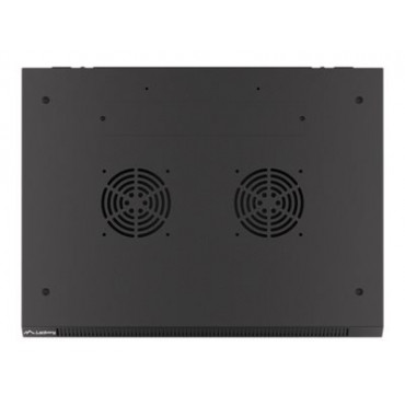 Lanberg Rack cabinet 19" wall-mount 6U/600x450 for self-assembly with metal door (flat pack), black | Lanberg