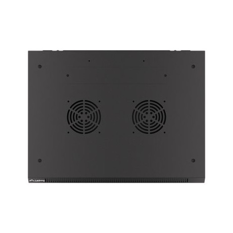 Lanberg Rack cabinet 19" wall-mount 6U/600x450 for self-assembly with metal door (flat pack), black | Lanberg