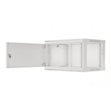 Lanberg Rack cabinet 19" wall-mount 6U/600x450 for self-assembly with metal door (flat pack), grey | Lanberg