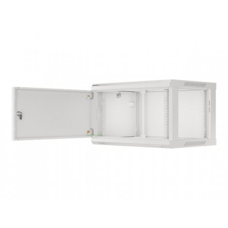 Lanberg Rack cabinet 19" wall-mount 6U/600x450 for self-assembly with metal door (flat pack), grey | Lanberg