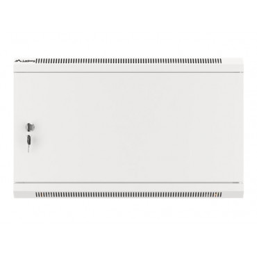 Lanberg Rack cabinet 19" wall-mount 6U/600x450 for self-assembly with metal door (flat pack), grey | Lanberg