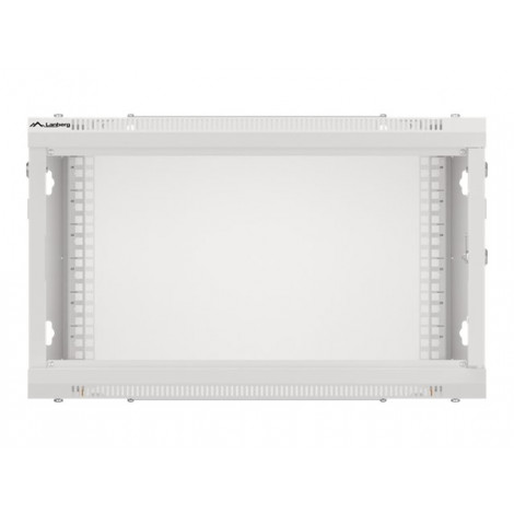 Lanberg Rack cabinet 19" wall-mount 6U/600x450 for self-assembly with metal door (flat pack), grey | Lanberg