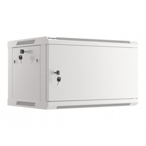 Lanberg Rack cabinet 19" wall-mount 6U/600x450 for self-assembly with metal door (flat pack), grey | Lanberg