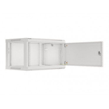 Lanberg Rack cabinet 19" wall-mount 6U/600x450 for self-assembly with metal door (flat pack), grey | Lanberg