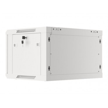 Lanberg Rack cabinet 19" wall-mount 6U/600x450 for self-assembly with metal door (flat pack), grey | Lanberg