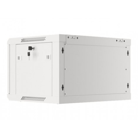Lanberg Rack cabinet 19" wall-mount 6U/600x450 for self-assembly with metal door (flat pack), grey | Lanberg
