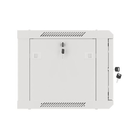 Lanberg Rack cabinet 19" wall-mount 6U/600x450 for self-assembly with metal door (flat pack), grey | Lanberg