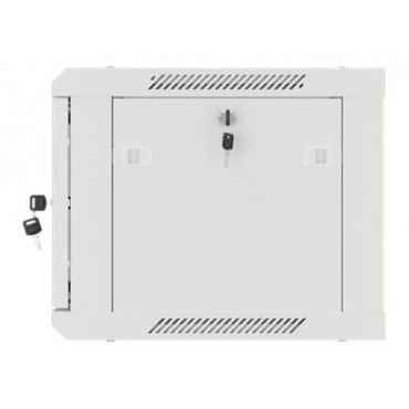 Lanberg Rack cabinet 19" wall-mount 6U/600x450 for self-assembly with metal door (flat pack), grey | Lanberg