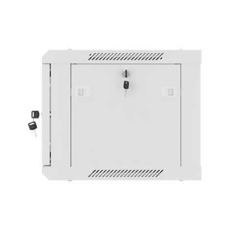 Lanberg Rack cabinet 19" wall-mount 6U/600x450 for self-assembly with metal door (flat pack), grey | Lanberg