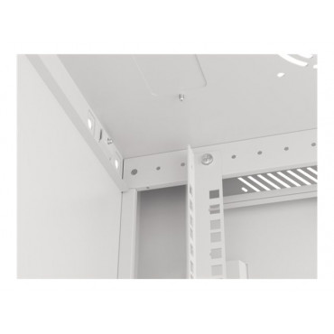 Lanberg Rack cabinet 19" wall-mount 6U/600x450 for self-assembly with metal door (flat pack), grey | Lanberg