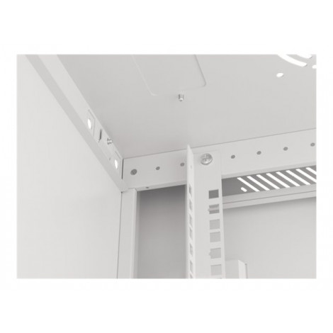 Lanberg Rack cabinet 19" wall-mount 6U/600x450 for self-assembly with metal door (flat pack), grey | Lanberg