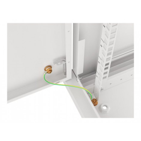 Lanberg Rack cabinet 19" wall-mount 6U/600x450 for self-assembly with metal door (flat pack), grey | Lanberg