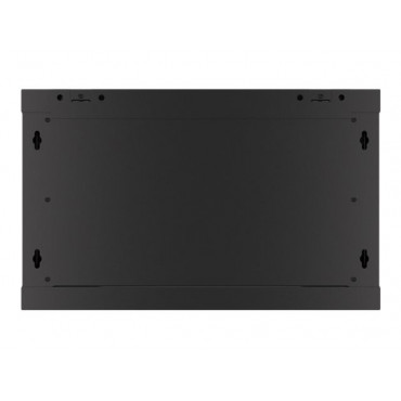 Lanberg Rack cabinet 19" wall-mount 6U/600x600 for self-assembly with metal door (flat pack), black | Lanberg