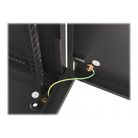 Lanberg Rack cabinet 19" wall-mount 6U/600x600 for self-assembly with metal door (flat pack), black | Lanberg