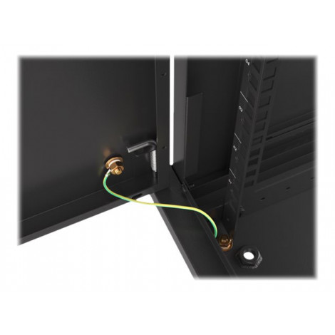 Lanberg Rack cabinet 19" wall-mount 6U/600x600 for self-assembly with metal door (flat pack), black | Lanberg