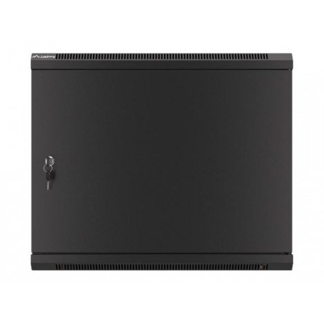 Lanberg Rack cabinet 19" wall-mount 9U/600x450 for self-assembly with metal door (flat pack), black | Lanberg