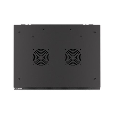 Lanberg Rack cabinet 19" wall-mount 9U/600x450 for self-assembly with metal door (flat pack), black | Lanberg